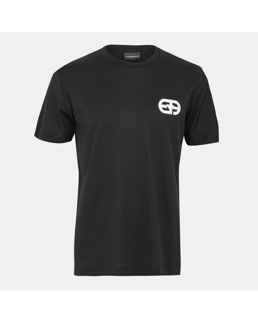 Emporio Armani Black Crew Neck T-Shirt for men