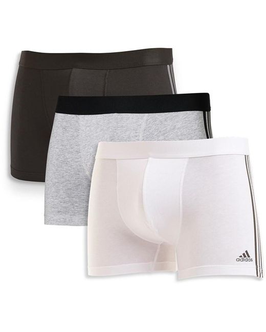 Adidas Multicolor Active Flex Cotton 3 Stripe Boxer for men