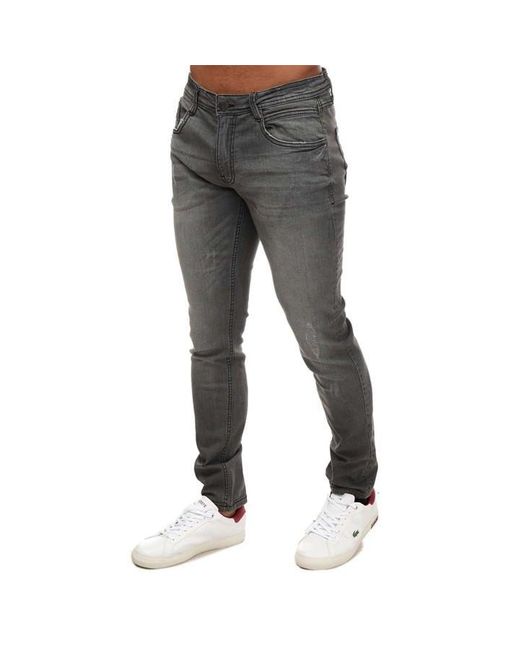 Duck and Cover Gray Tranfold Slim Fit Jeans for men