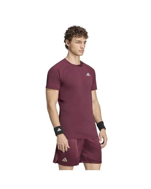 Adidas Purple Us Open Tee Sn63 for men