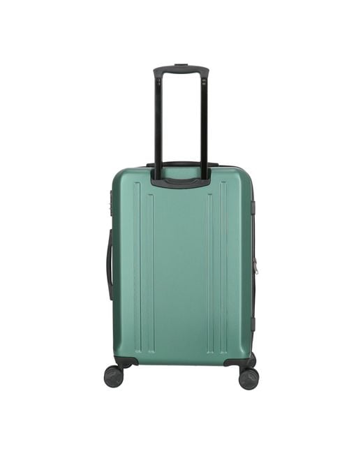 Roberto Cavalli Green Classic Logo Hard Suitcases