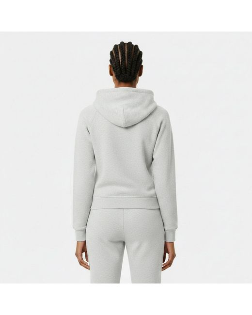 Jack Wills Gray Hunston Logo Zip Hoodie
