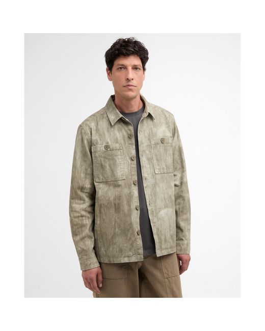 Barbour Green Ross Printed Overshirt for men