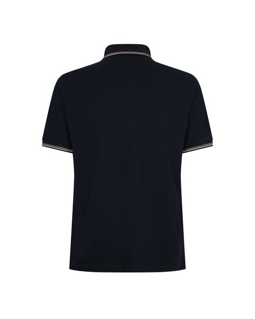 Emporio Armani Blue Short Sleeve Polo Shirt for men