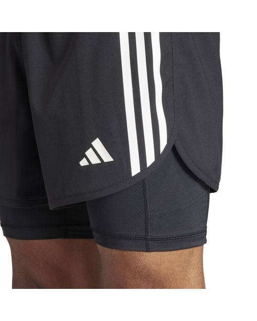 Adidas Black Own The Run 3 Stripes 2 for men