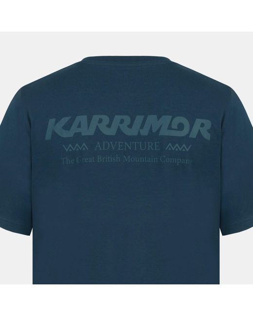 Karrimor Blue Graphic Cotton Short Sleeve T-Shirt for men