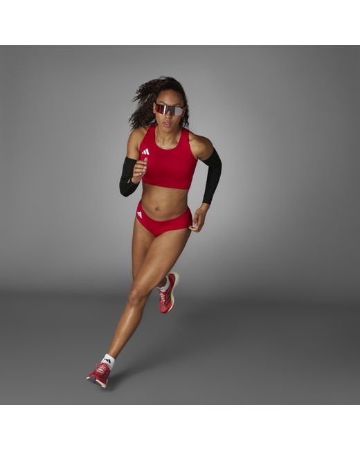 Adidas Red Adizero Running Briefs