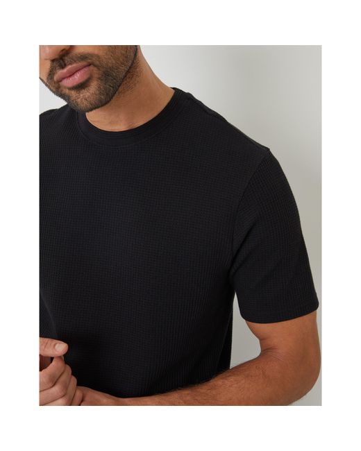 Threadbare Black Hayfield Regular Fit T-Shirt for men