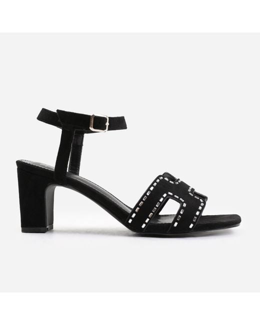 Where's That From Black Block Court Shoes