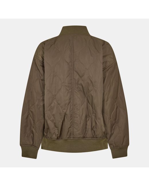 Vans Green Bennett Quilted Bomber Jacket