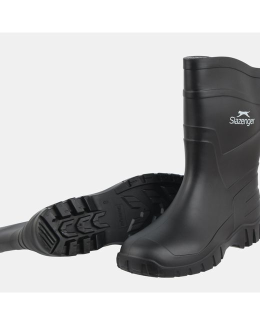 Slazenger 1881 Black Half Wellies for men