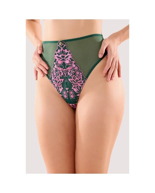 Playful Promises Multicolor Ada Blossom High Waist Thong