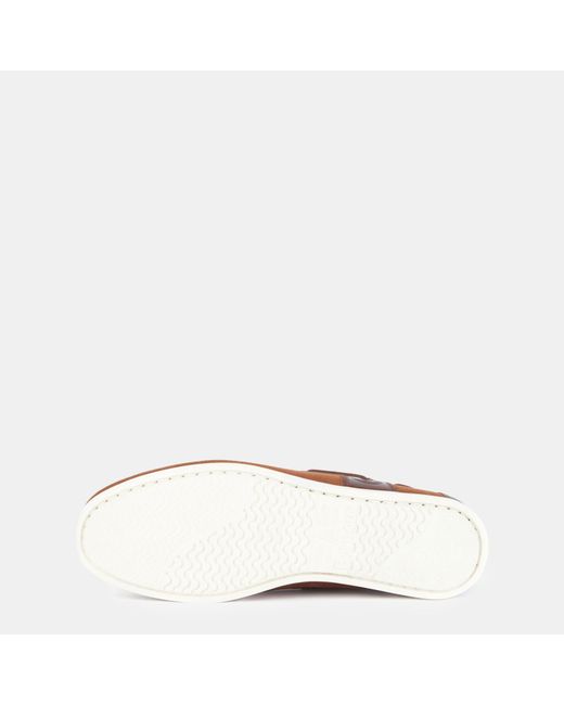 Barbour Brown Wake Boat Shoes for men