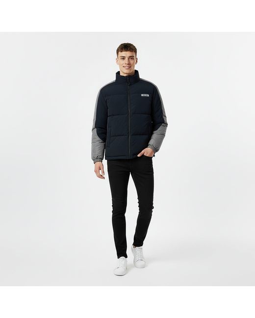 Jack Wills Blue Long Sleeve Short Puffer Jacket for men