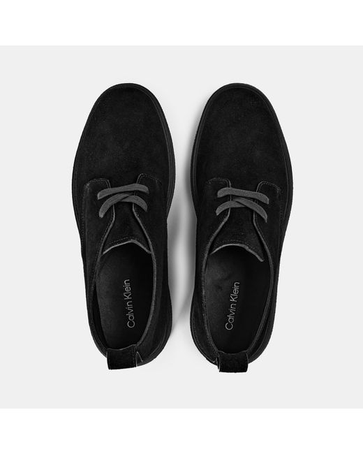 Calvin Klein Black Suede Desert Boots for men
