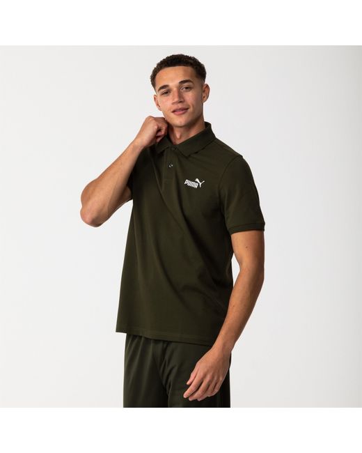 PUMA Green No.1 Pique Short-Sleeve Polo Shirt for men