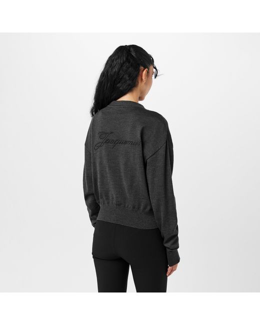 Jacquemus Black Fine Knit Cardigan