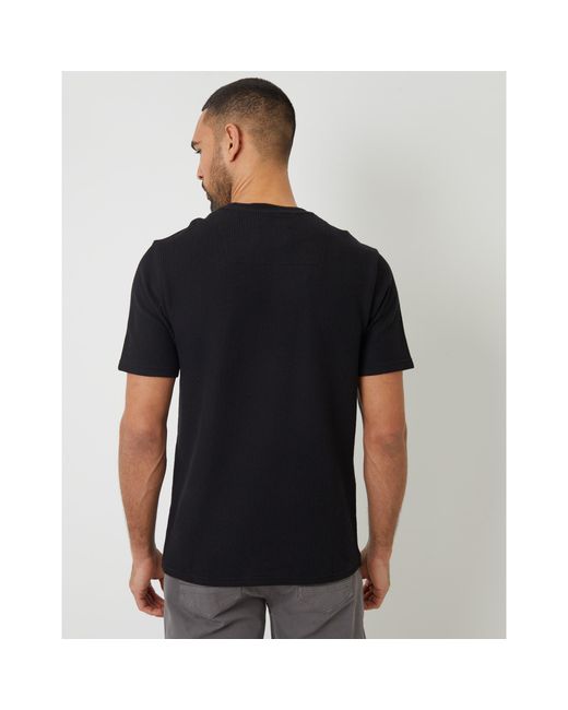 Threadbare Black Hayfield Regular Fit T-Shirt for men