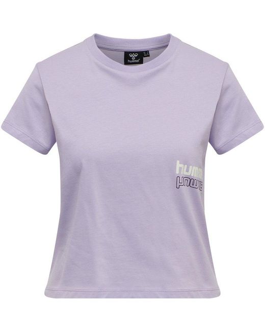 Hummel Purple Lara Short Sleeve Tee