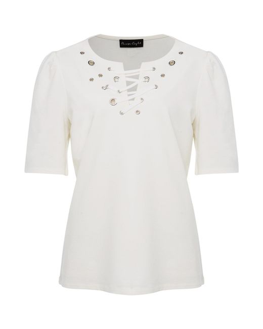 Phase Eight White Kailee Eyelet Top
