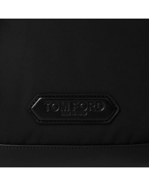 Tom Ford Black Logo Backpack for men