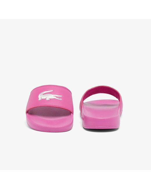 Lacoste Pink Serve Sliders