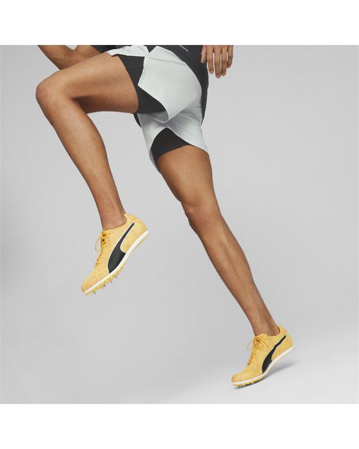 PUMA Yellow Evospeed Star 8 Track Running Spikes for men