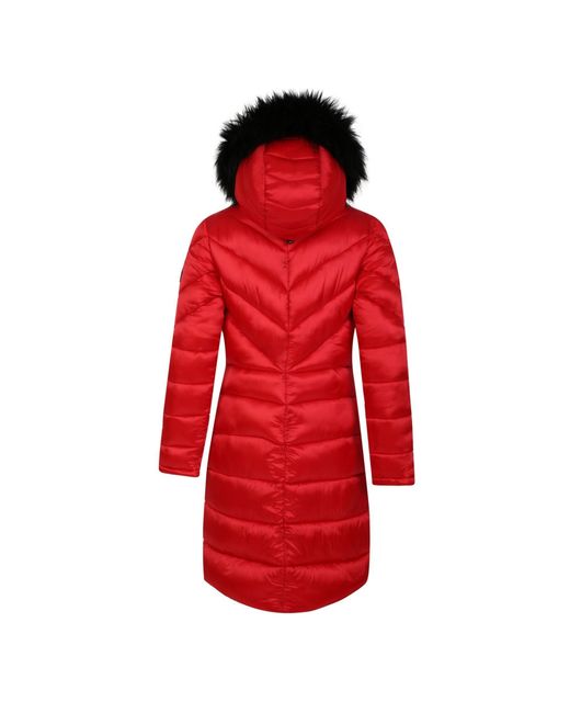 Dare 2b Red Supression Longline Insulated Quilted Jacket