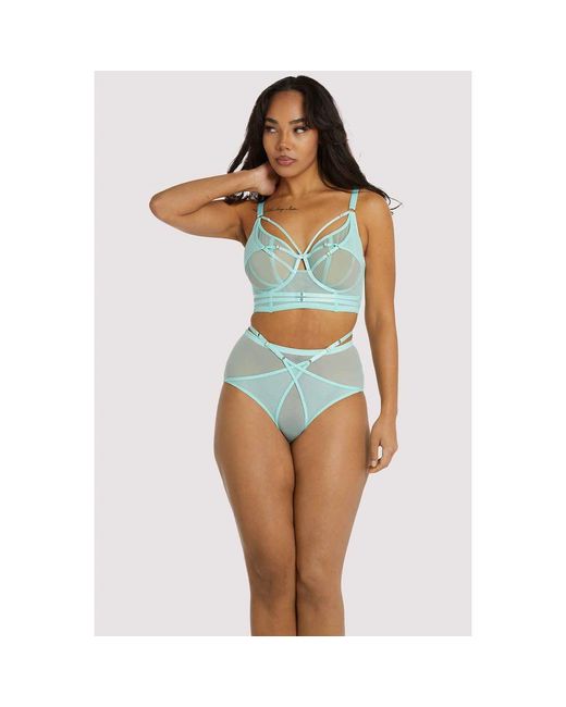 Playful Promises Green Eddie Crossover Wrap Bra