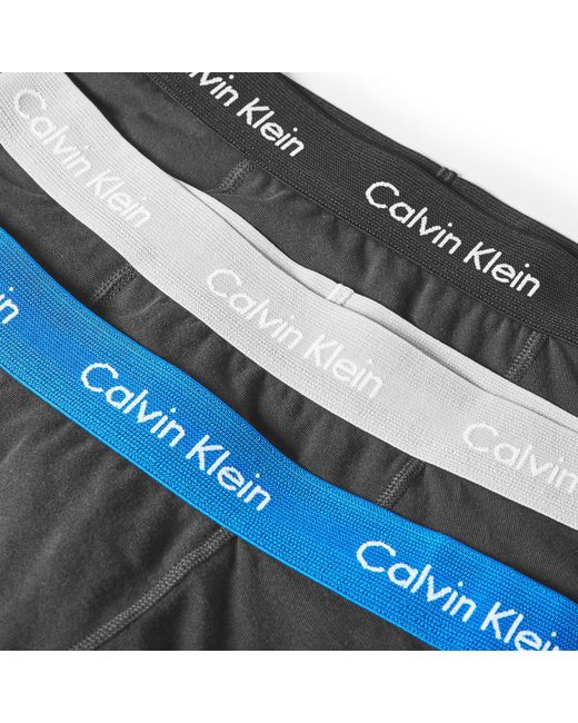 Calvin Klein Gray 3-Pack Cotton Stretch Boxer Shorts for men