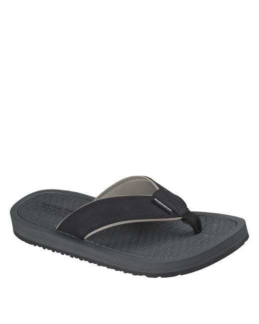Skechers Gray Flat Sandals for men