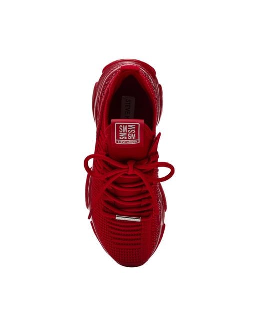 Steve Madden Red Maxilla-R-E Trainers