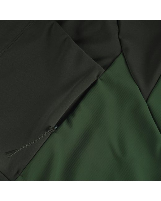 Dhb Green Aeron 3.0 Water Resistant Windproof Long Sleeve Slim Fit Softshell Jacket for men