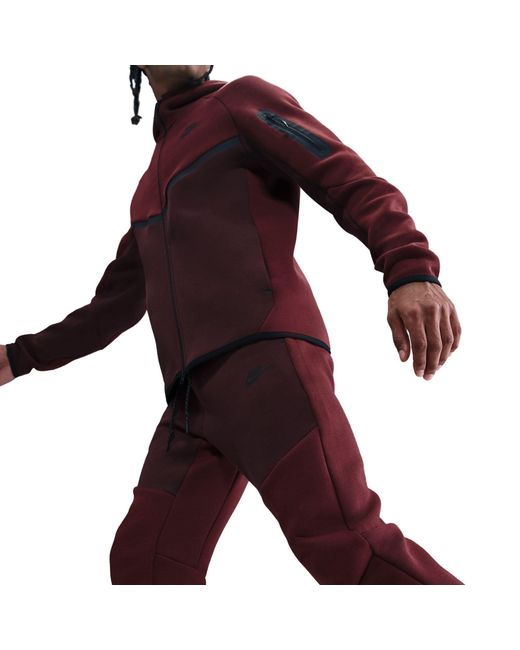 Nike Red Tech Fleece Joggers for men