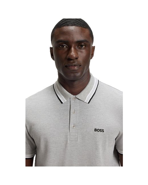 Boss Gray Hbg Paddy Euro Polo Shirt for men