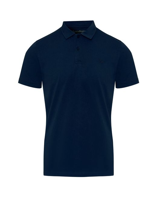 Threadbare Blue Short-Sleeve Polo Shirt for men