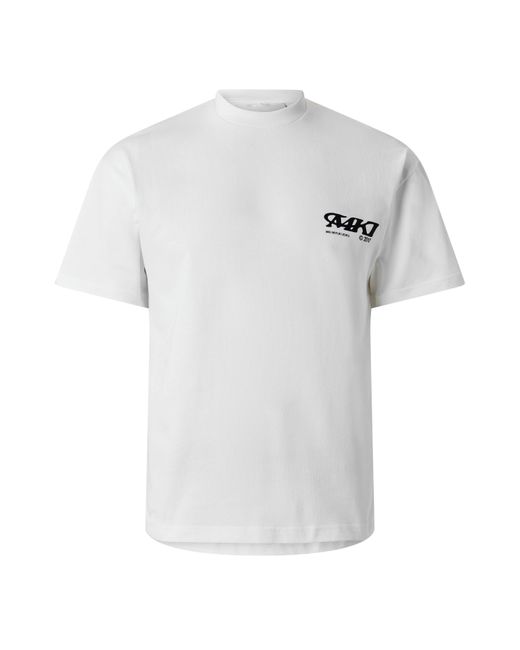 MKI Miyuki-Zoku White Stack Oversized Fit T-Shirt for men