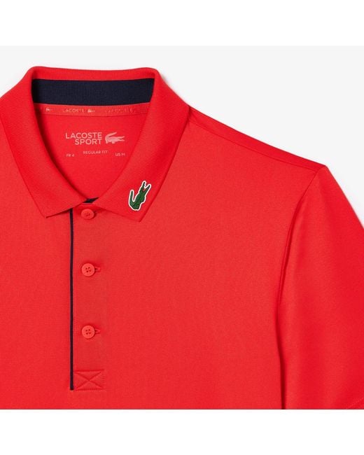 Lacoste Red Crocodile Polo Shirt for men