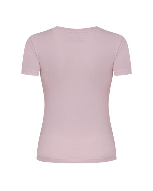 Guess Purple Star Print Slim Fit T-Shirt
