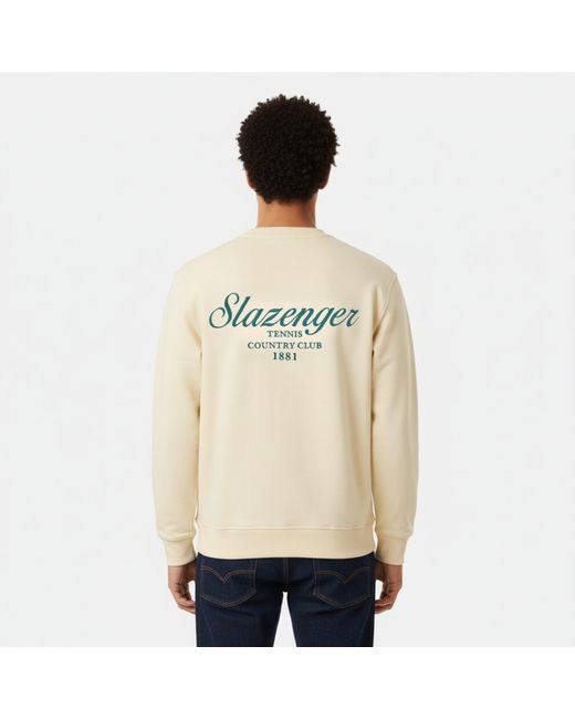 Slazenger 1881 Natural Slaz Crew Sweatshirt for men