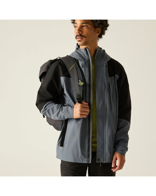 Regatta Black Freesdale Waterproof Isotex Jacket for men