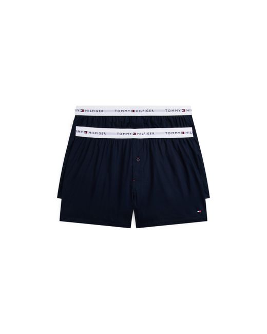 Tommy Hilfiger Blue 2 Pack Woven Boxer Shorts for men