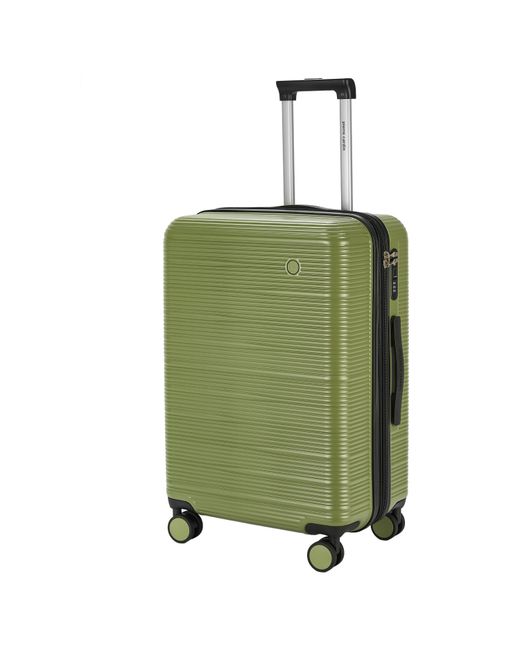 Pierre Cardin Green Arles Expandable Suitcase Hard Shell 4 Wheel