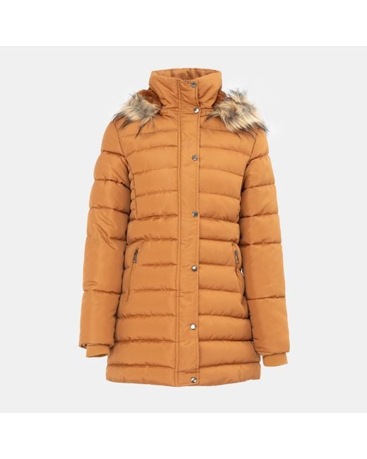 I Saw It First Orange Padded Jacket Ladies