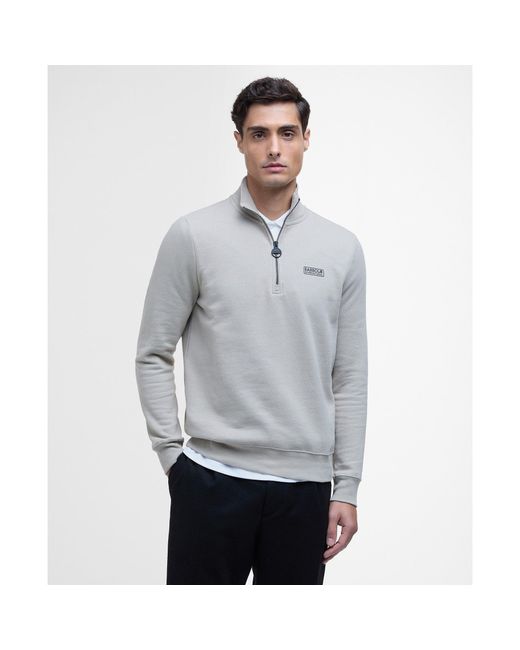 Barbour Blue Essential Sweatshirt for men
