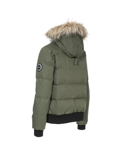 DLX Green Kendrick Fitted Insulated Down Jacket