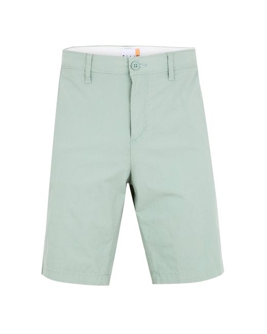 Timberland Green Claremont Poplin Chino Shorts for men