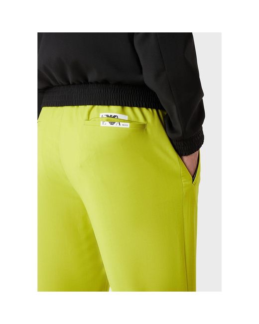 Emporio Armani Yellow Trousers for men
