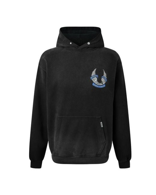 REPRESENT X BELSTAFF Black Overhead Hoodie for men