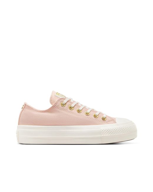 Converse Pink Chuck Taylor All Star Lif Platform Trainers